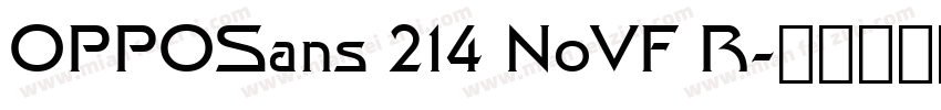OPPOSans 214 NoVF R字体转换